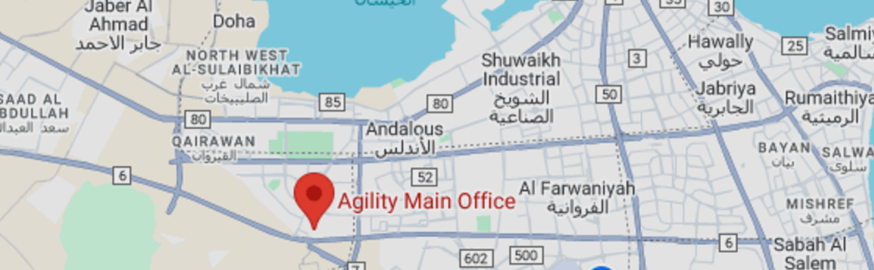 Contact us map